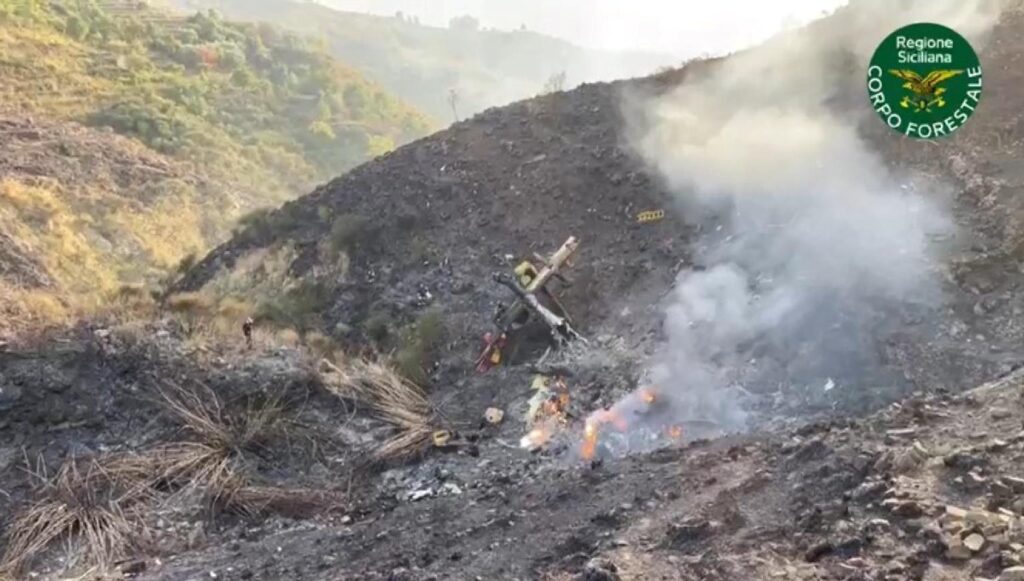 canadair etna schianto