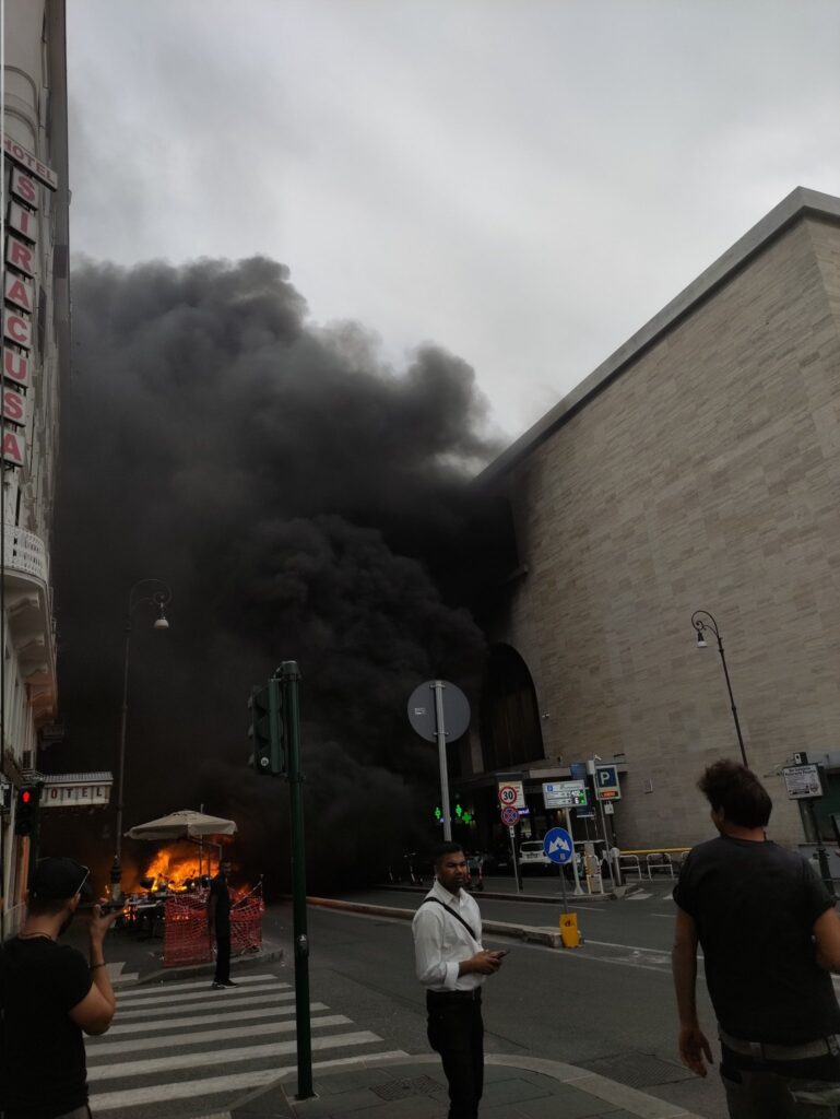 incendio roma termini