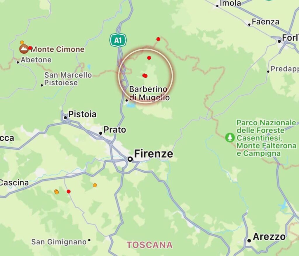 terremoto toscana firenze pistoia