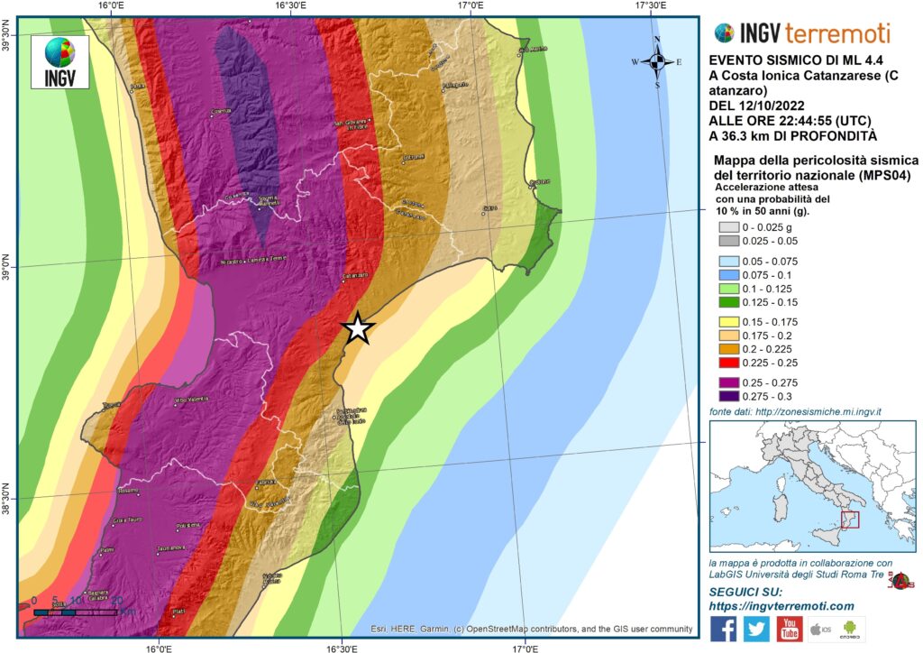 terremoto calabria catanzaro