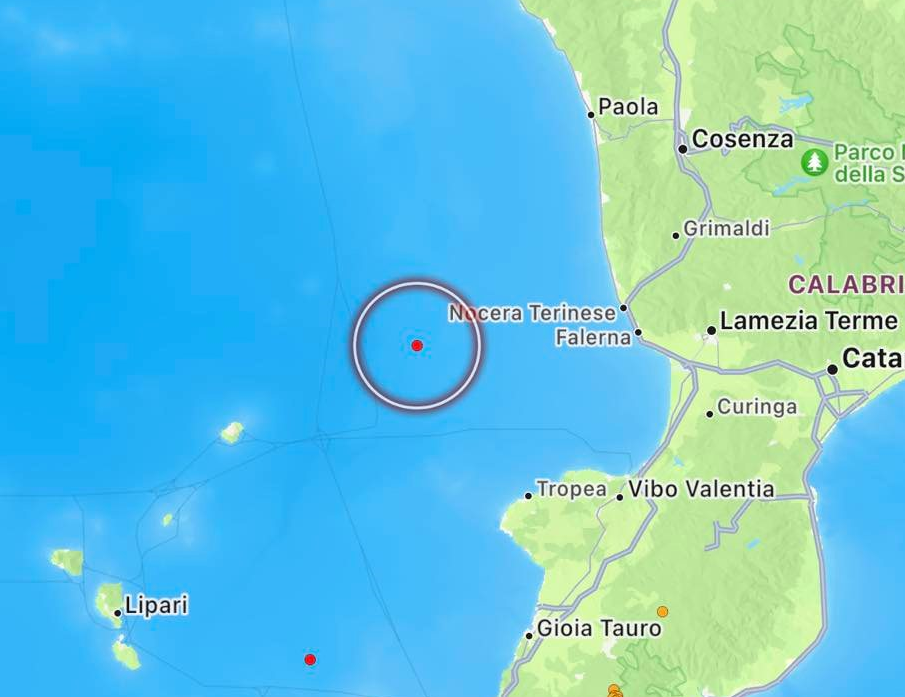 terremoto tirreno calabria