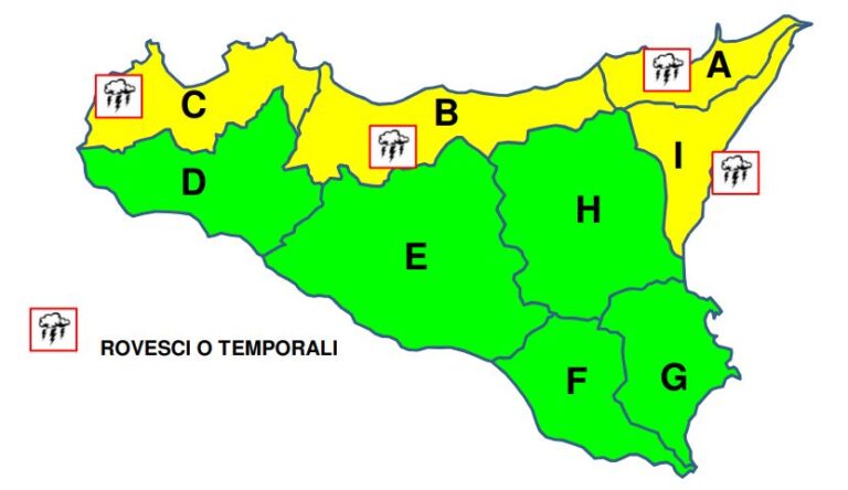 allerta meteo sicilia 24 novembre