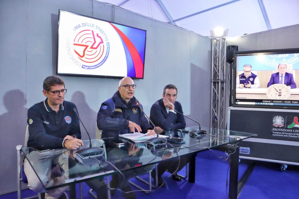 conferenza stampa esercitazione protezione civile sisma dello stretto 2022