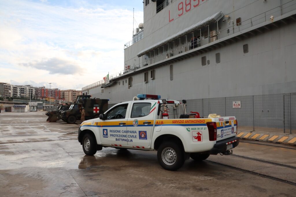 esercitazione antisismica porto reggio calabria protezione civile militari