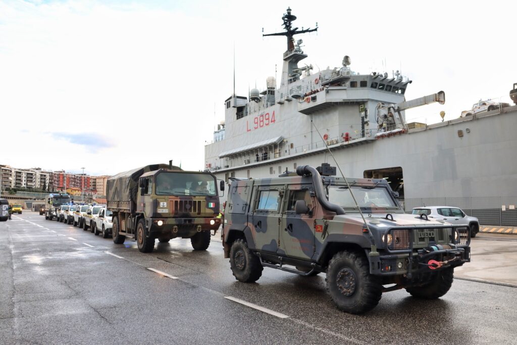 esercitazione antisismica porto reggio calabria protezione civile militari