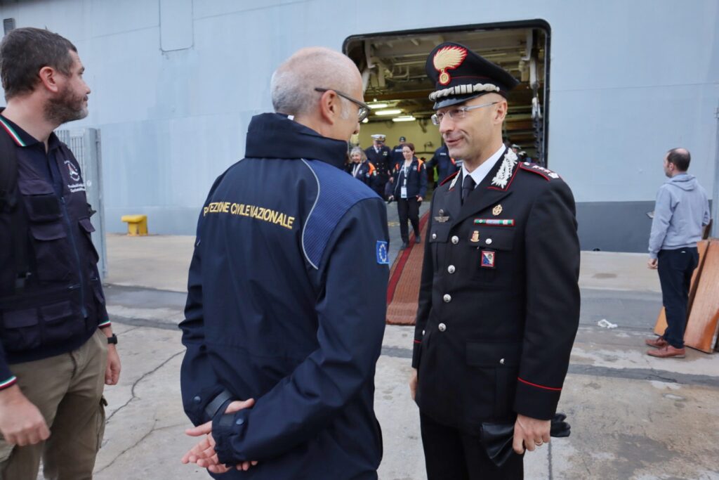 esercitazione antisismica porto reggio calabria protezione civile militari