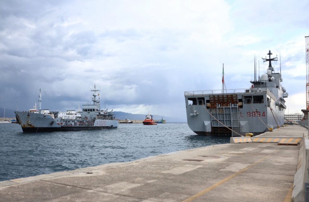 esercitazione antisismica porto reggio calabria protezione civile militari