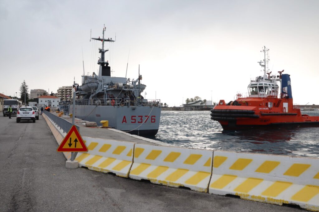 esercitazione antisismica porto reggio calabria protezione civile militari