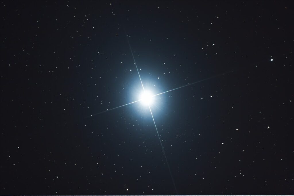 stella brillante luminosa cielo notte alba venere