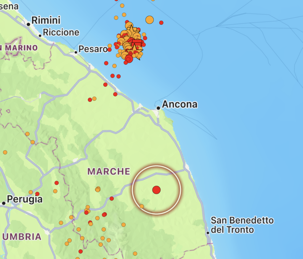 terremoto marche 10 novembre 2022