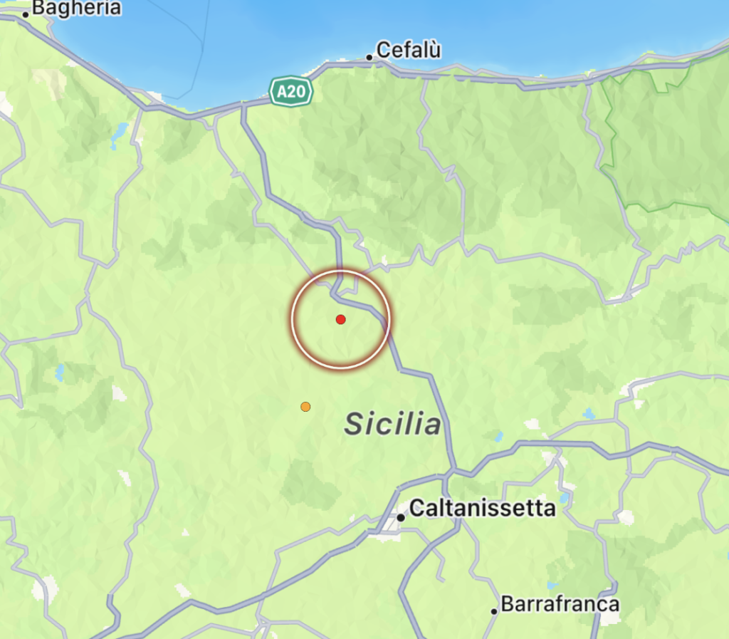 terremoto resuttano sicilia