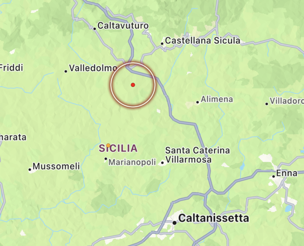 terremoto resuttano sicilia