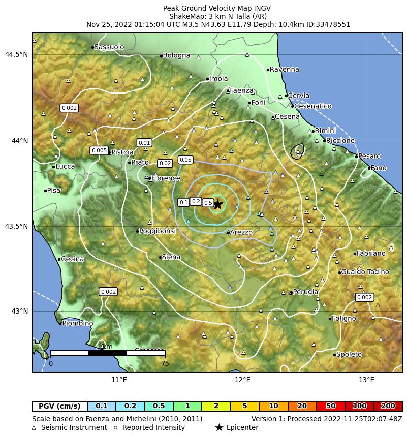 Terremoto paura nella notte tra Arezzo e Firenze scossa a Talla