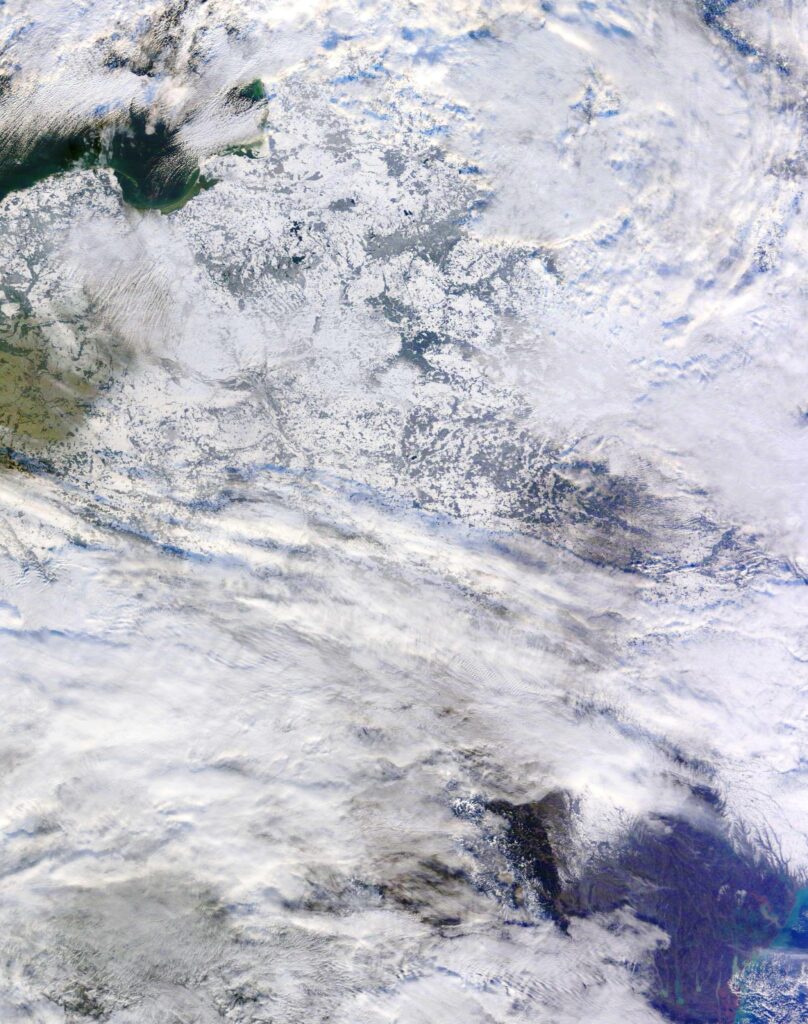 Neve Europa Dicembre 2022 vista dallo Spazio