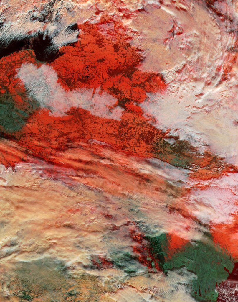 Neve Europa Dicembre 2022 vista dallo Spazio