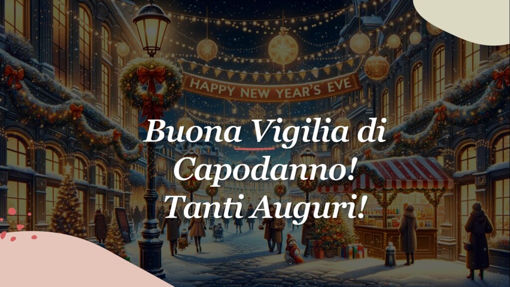 auguri buona vigilia di capodanno buon felice anno nuovo