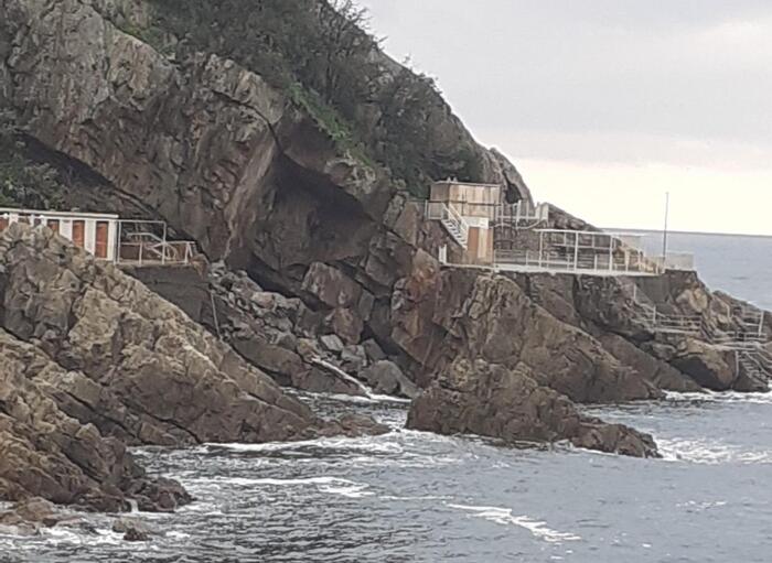 crollo scogliera sestri levante