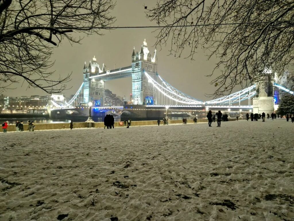 londra neve 12 dicembre 2022