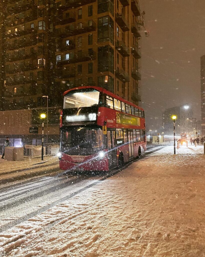 londra neve 12 dicembre 2022