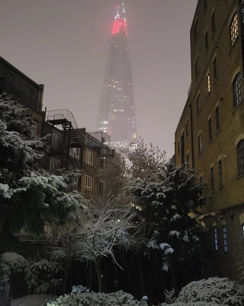 londra neve 12 dicembre 2022