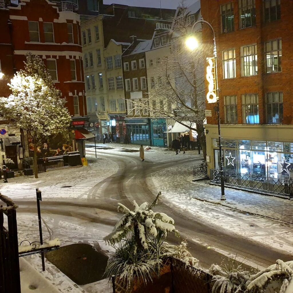 londra neve 12 dicembre 2022