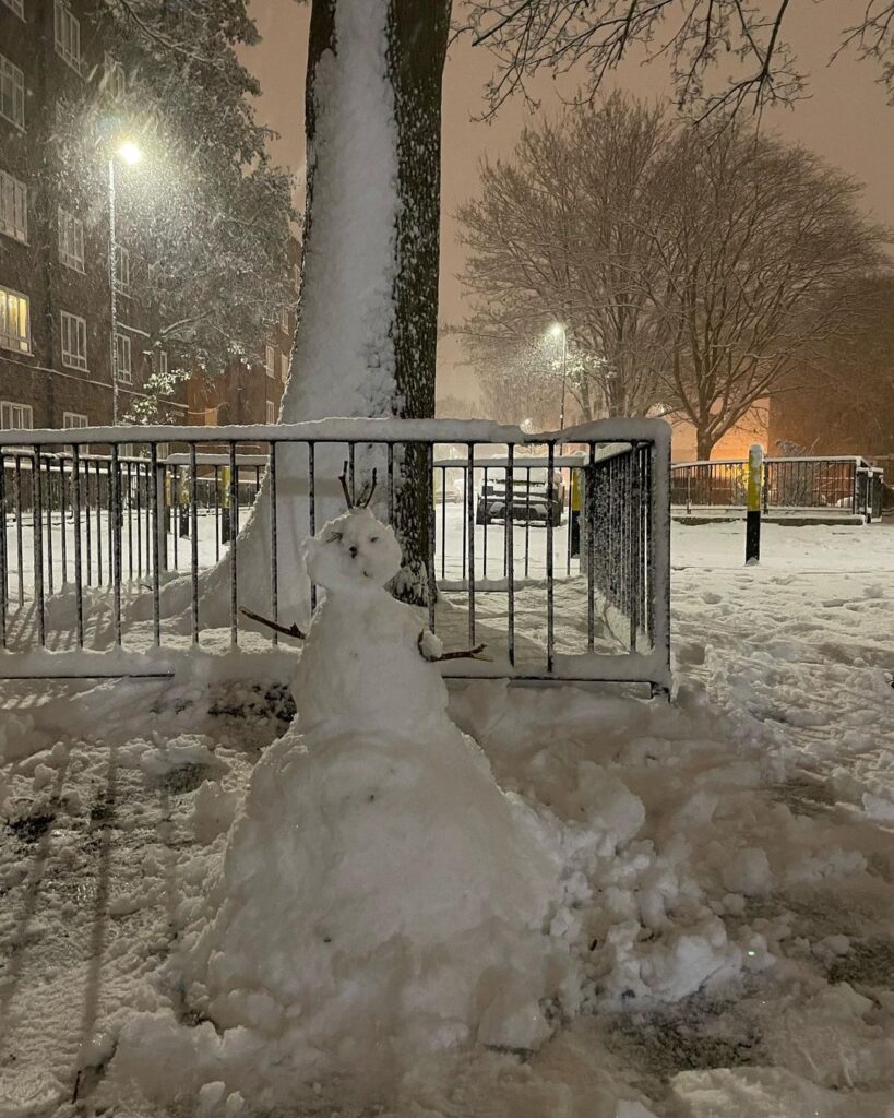 londra neve 12 dicembre 2022