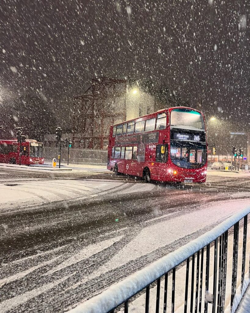 londra neve 12 dicembre 2022