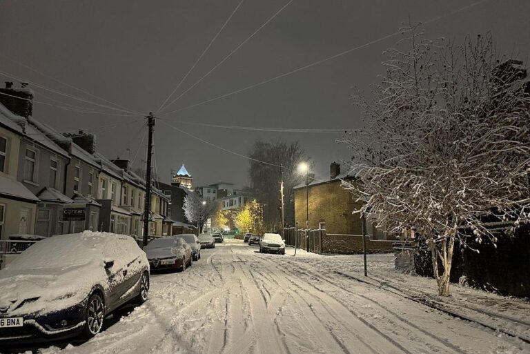 londra neve 12 dicembre 2022