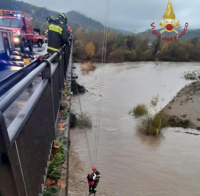 maltempo fiume magra vigili fuoco