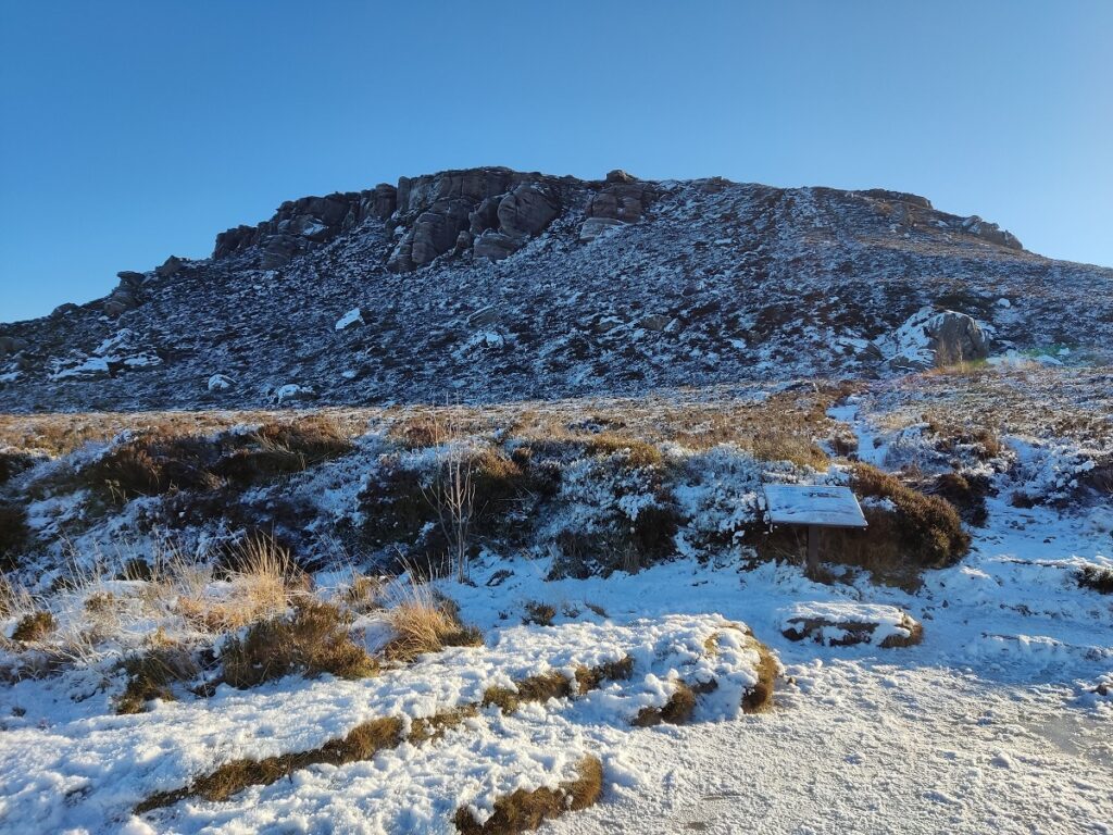 neve freddo Northumberland Simonside