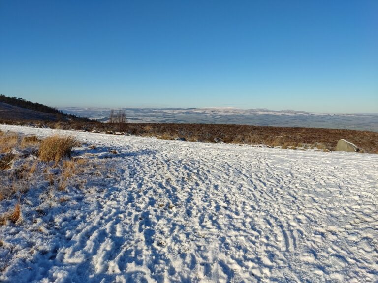 neve freddo Northumberland Simonside