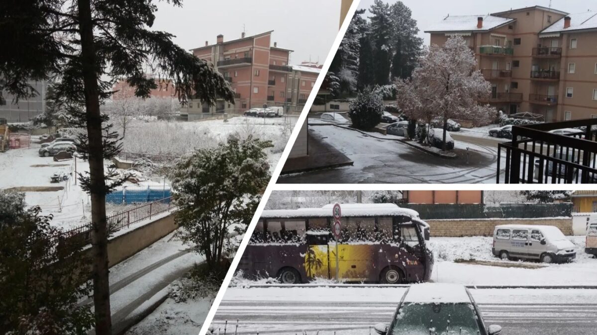 neve l'aquila oggi