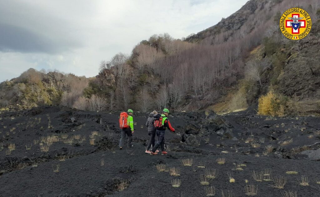 ritrovata donna dispersa etna