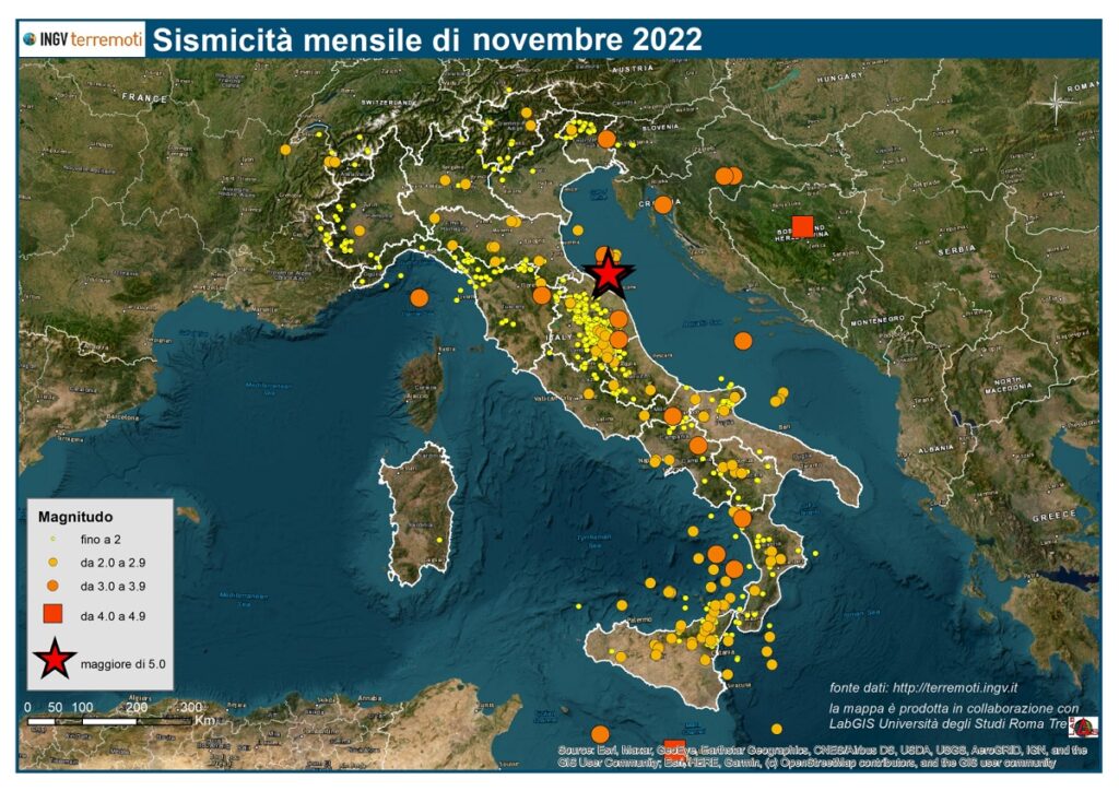 sismicità novembre