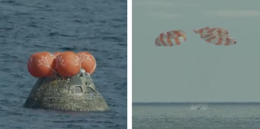 splashdown orion oggi