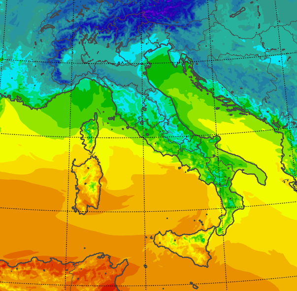 temperature massime 13 dicembre 2022