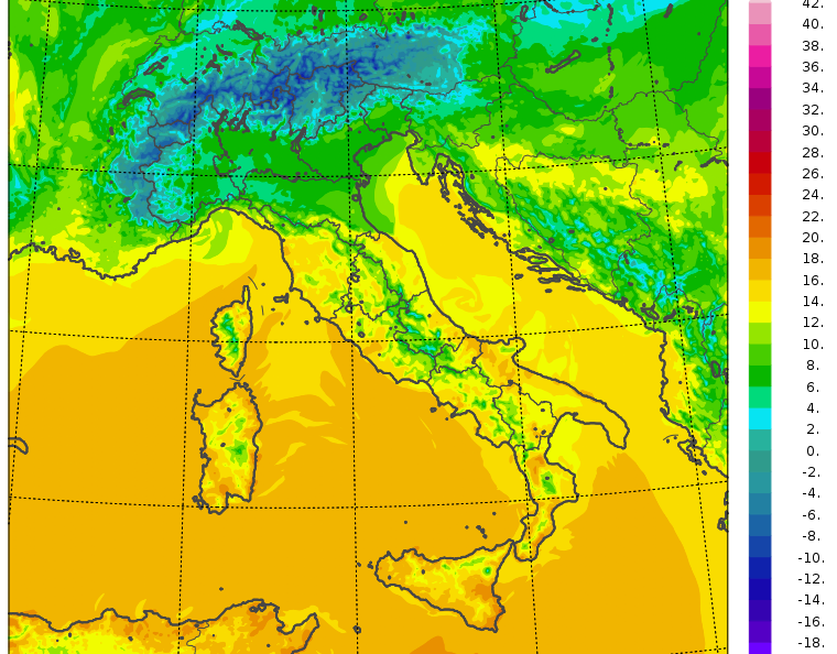 temperature massime