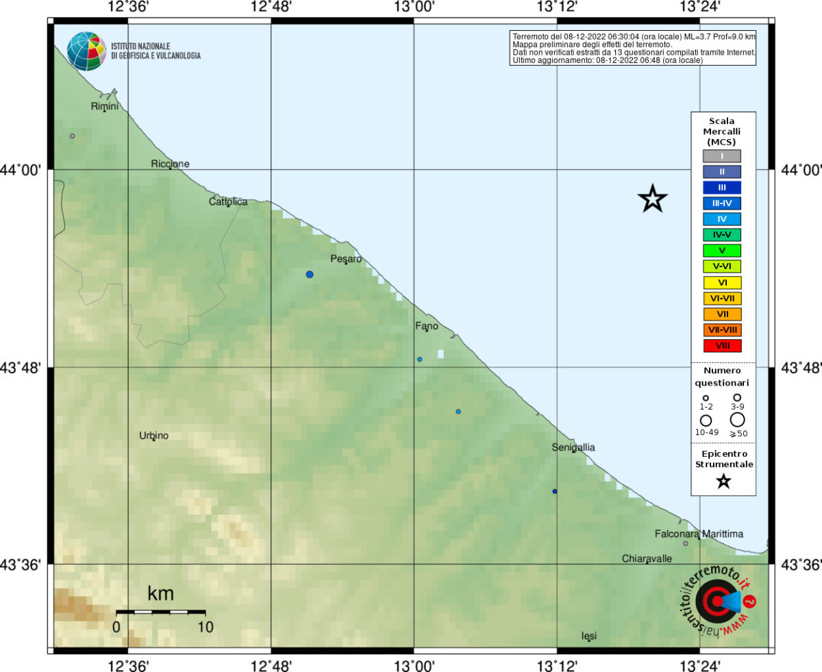 terremoto ancona marche pesaro oggi