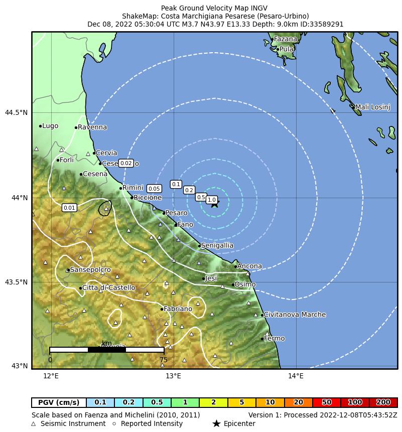 terremoto ancona marche pesaro oggi