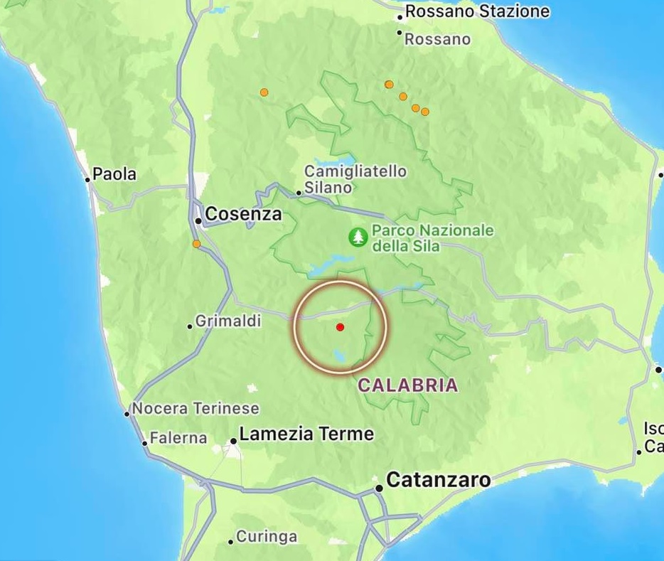 terremoto calabria parenti