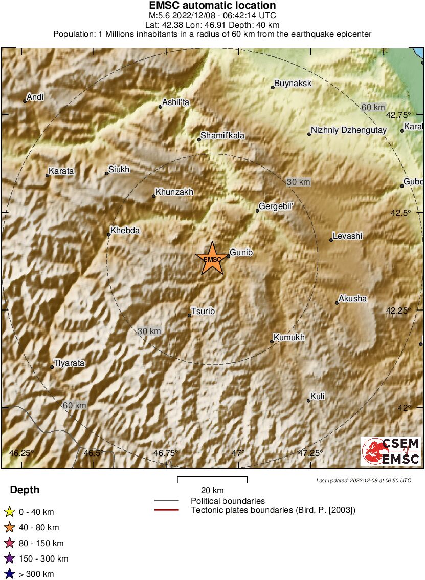 terremoto russia caucaso