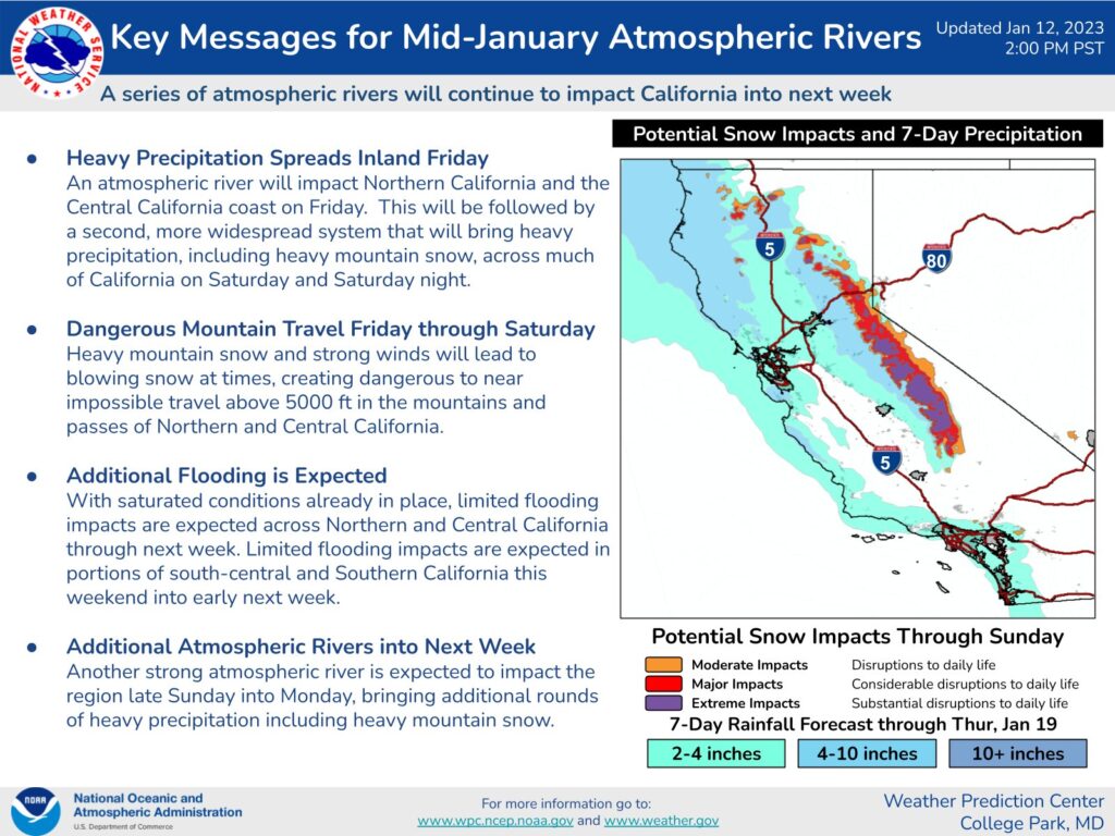 allerta meteo california