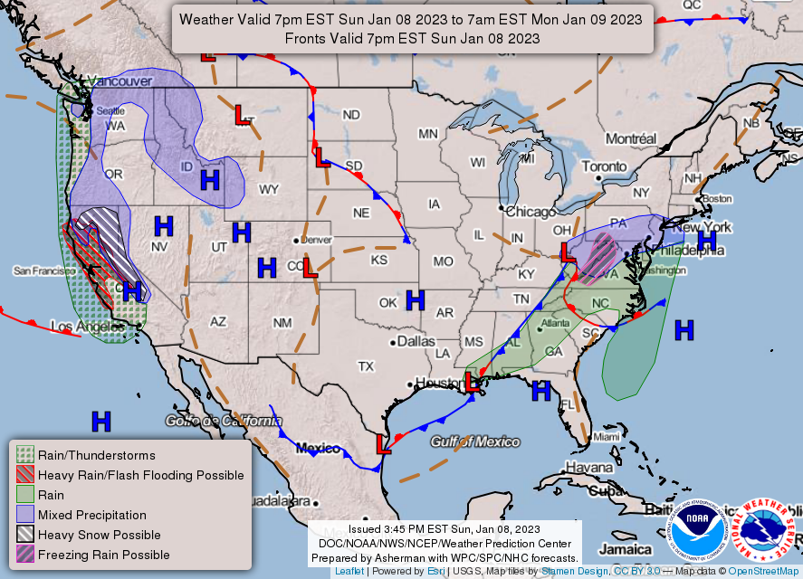 allerta meteo maltempo tempeste california