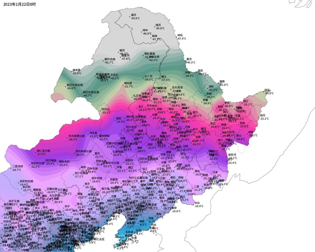 cina freddo record