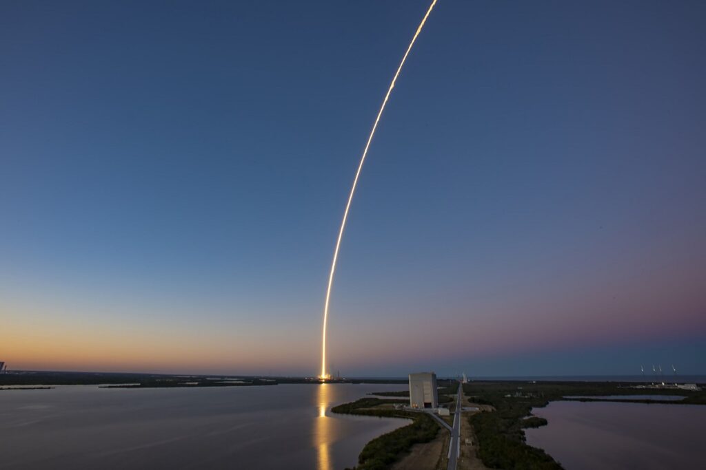 lancio falcon heavy spacex