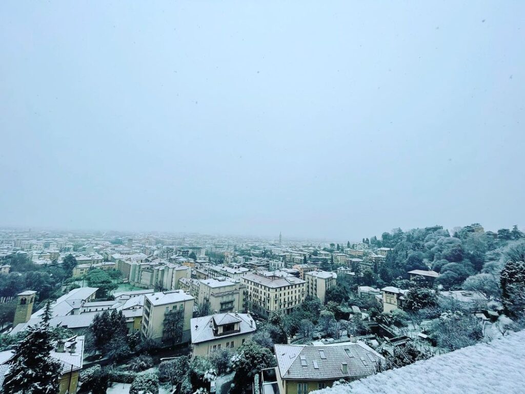 neve lombardia bergamo 19 gennaio 2022