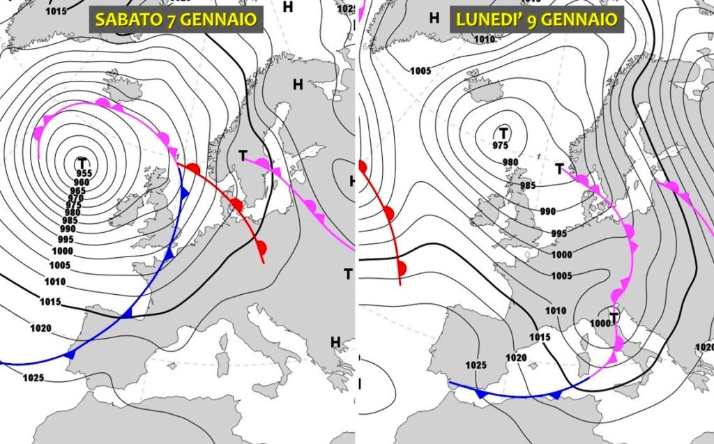 previsioni meteo gennaio 2023