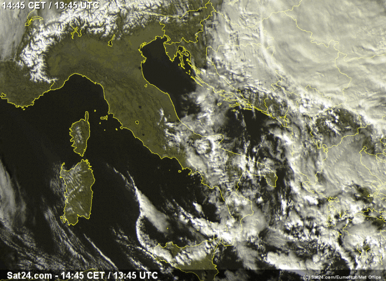 satellite meteo italia 10 gennaio 2023