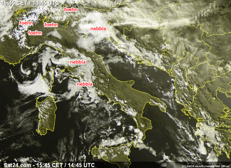 satellite meteo italia 5 gennaio 2023