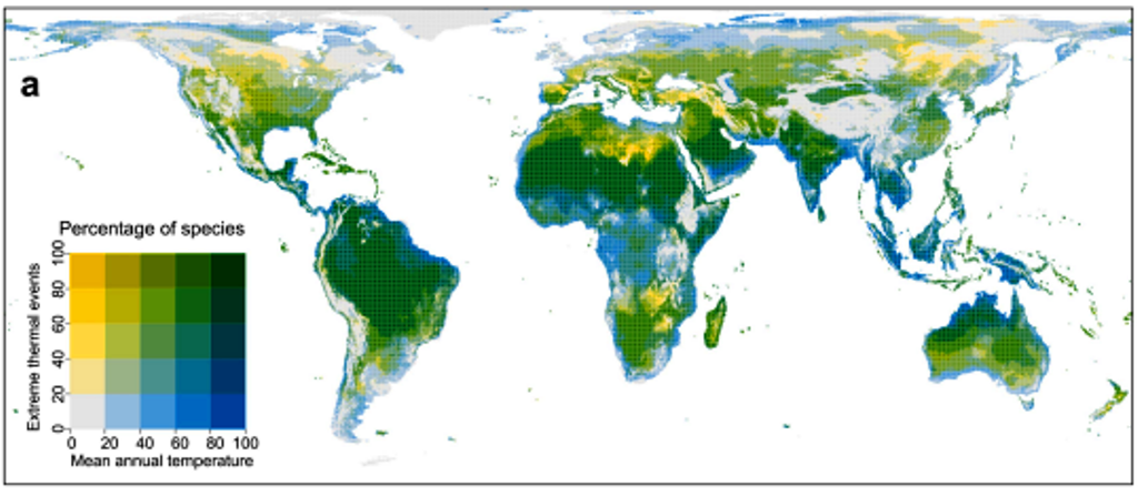 studio scientifico caldo estremo fauna selvatica